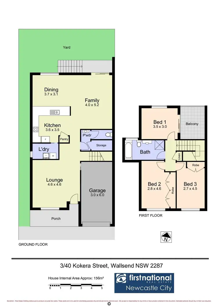 Floorplan of Homely townhouse listing, 3/40 Kokera Street, Wallsend NSW 2287
