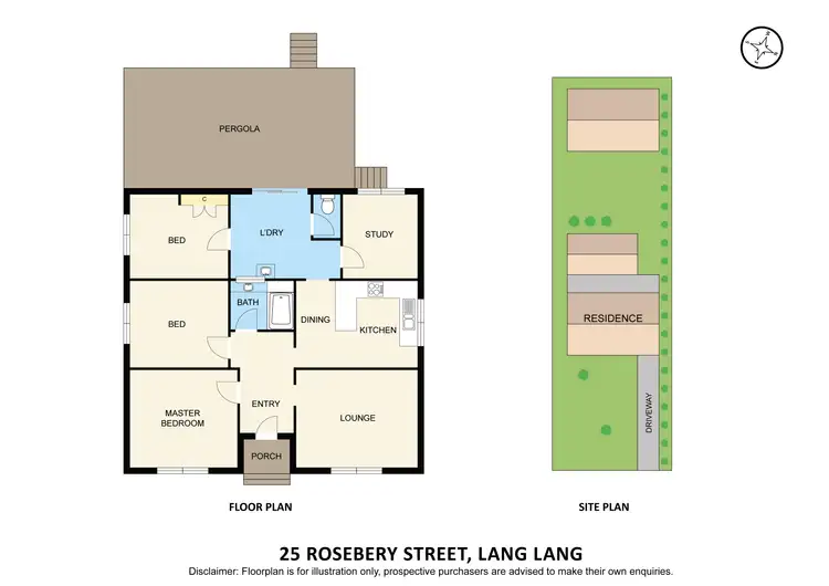 Floorplan of Homely house listing, 25 Rosebery Street, Lang Lang VIC 3984