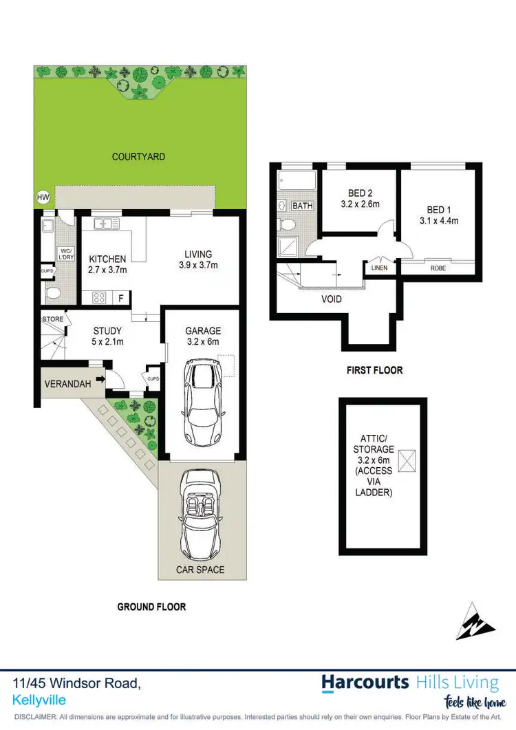 Floorplan of Homely townhouse listing, 11/45 Windsor Road, Kellyville NSW 2155