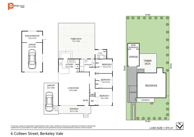 Floorplan of Homely house listing, 6 Colleen Street, Berkeley Vale NSW 2261