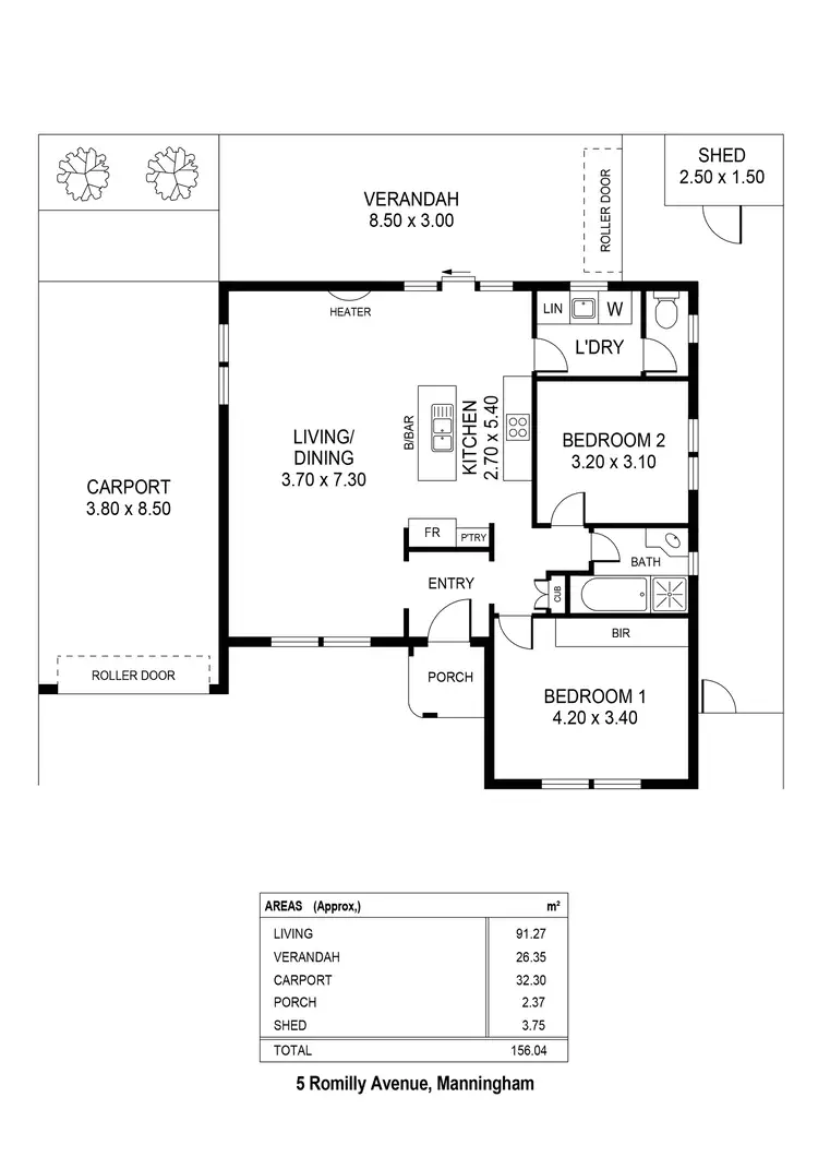 Floorplan of Homely house listing, 5 Romilly Avenue, Manningham SA 5086