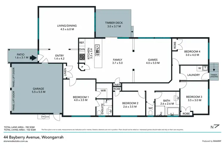 Floorplan of Homely house listing, 44 Bayberry Avenue, Woongarrah NSW 2259