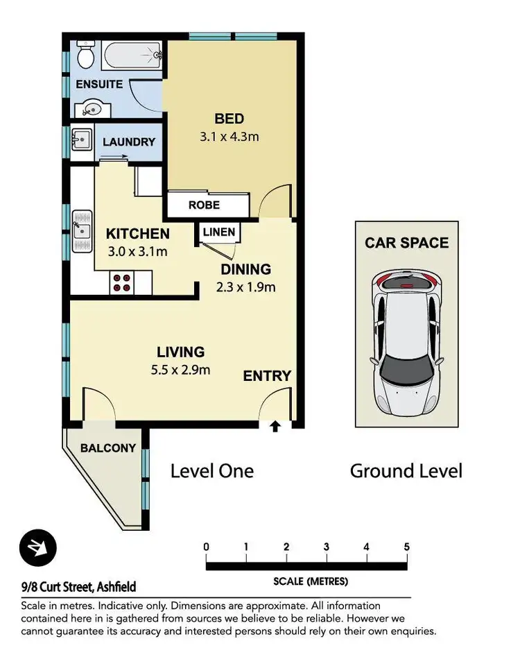 Floorplan of Homely apartment listing, 9/8 Curt Street, Ashfield NSW 2131