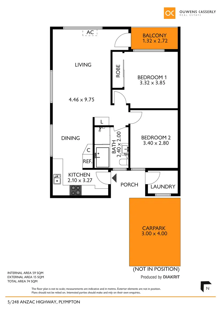 Floorplan of Homely unit listing, 5/248 Anzac Highway, Plympton SA 5038