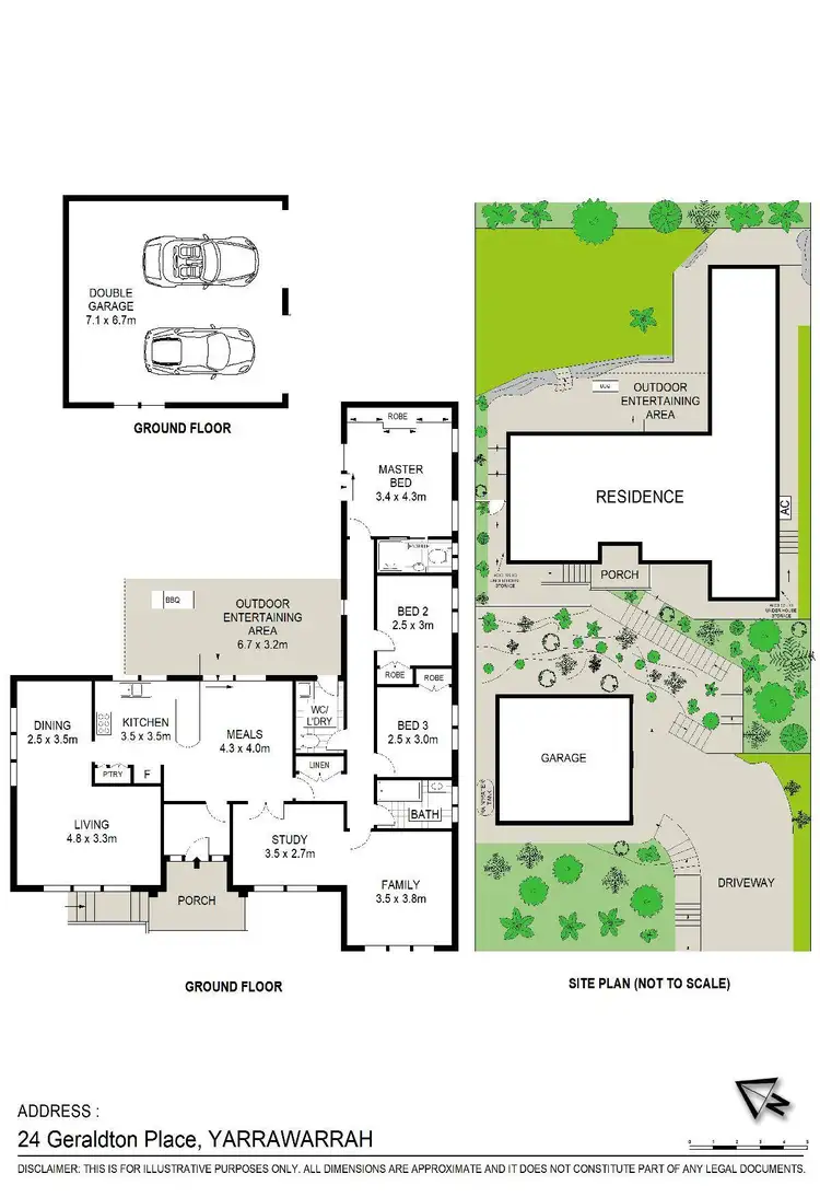 Floorplan of Homely house listing, 24 Geraldton Place, Yarrawarrah NSW 2233