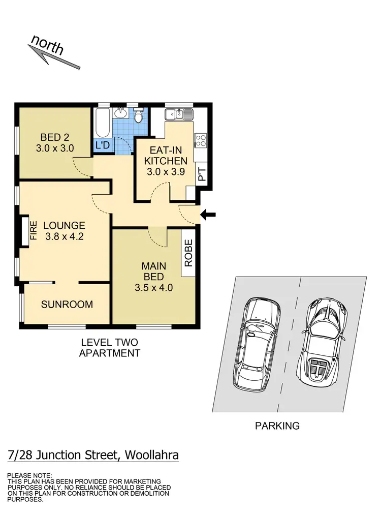 Floorplan of Homely apartment listing, 7/28 Junction Street, Woollahra NSW 2025