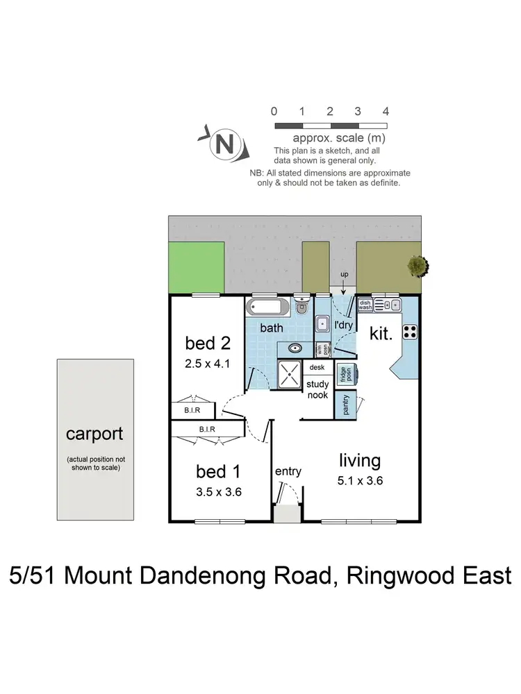Floorplan of Homely unit listing, 5/51 Mt Dandenong Road, Ringwood East VIC 3135