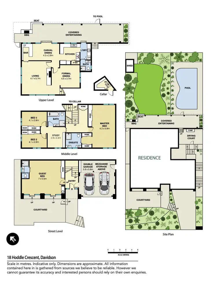 Floorplan of Homely house listing, 18 Hoddle Crescent, Davidson NSW 2085