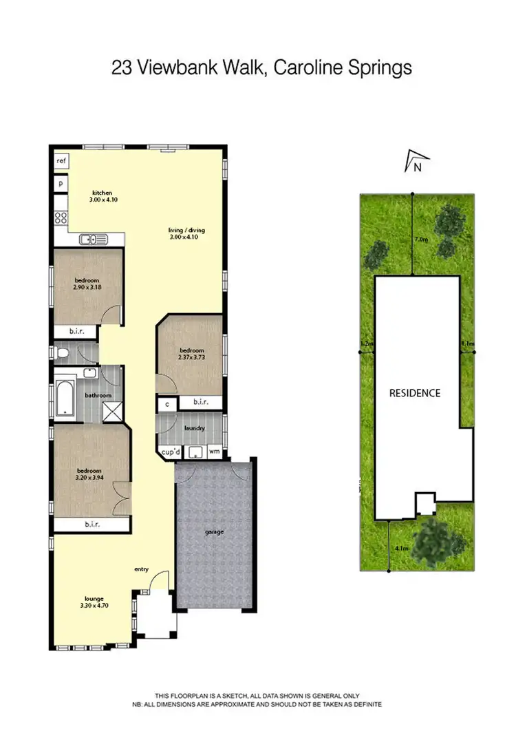 Floorplan of Homely house listing, 23 Viewbank Walk, Caroline Springs VIC 3023