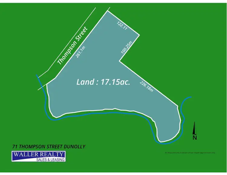 Floorplan of Homely land listing, 71 Thompson Street, Dunolly VIC 3472