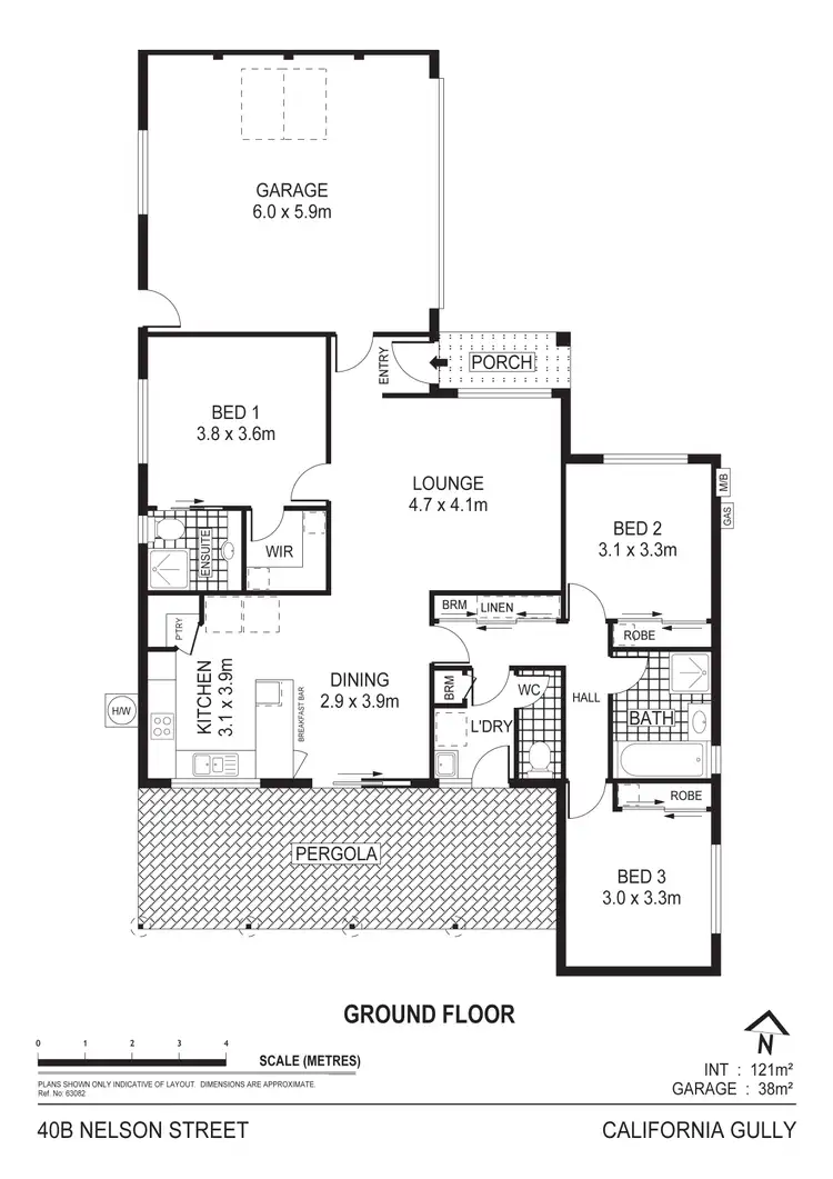 Floorplan of Homely townhouse listing, 40B Nelson Street, California Gully VIC 3556