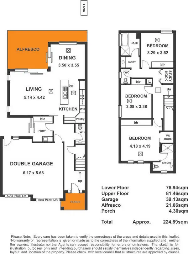 Floorplan of Homely townhouse listing, 33 Gloucester Street, Largs Bay SA 5016