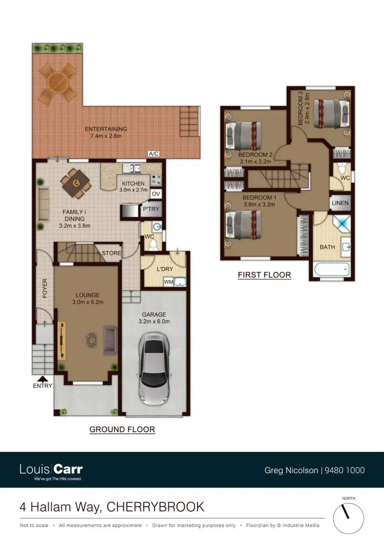 Floorplan of Homely semi-detached listing, 4 Hallam Way, Cherrybrook NSW 2126