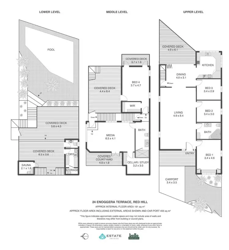 Floorplan of Homely house listing, 24 Enoggera Terrace, Red Hill QLD 4059