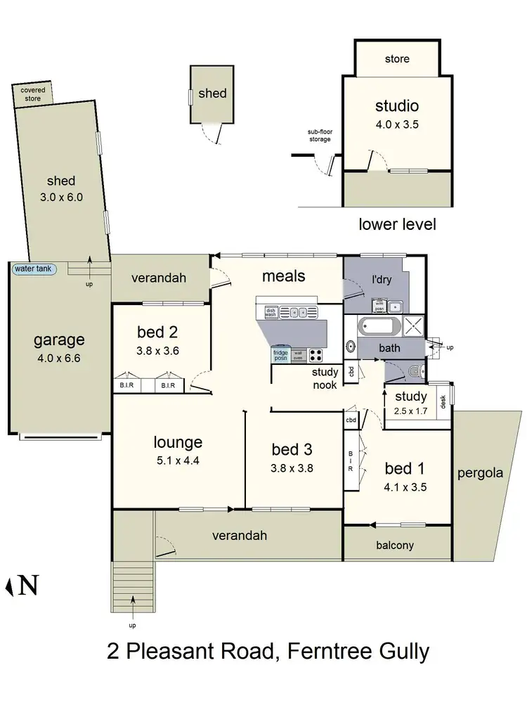 Floorplan of Homely house listing, 2 Pleasant Road, Ferntree Gully VIC 3156