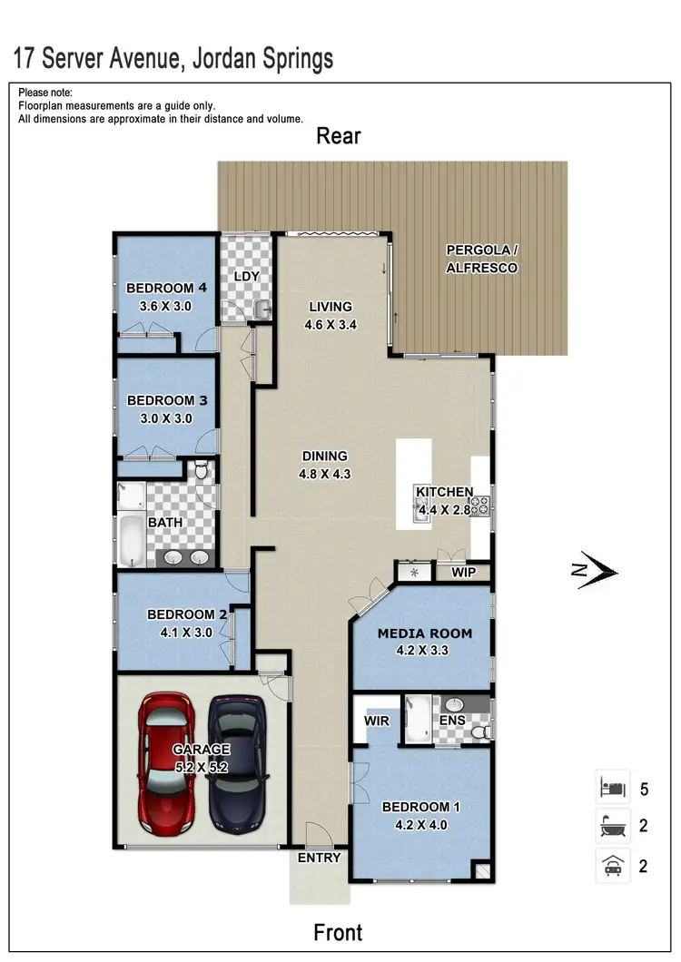 Floorplan of Homely house listing, 17 Server Avenue, Jordan Springs NSW 2747