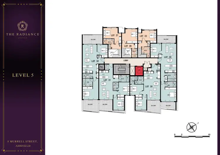 Floorplan of Homely apartment listing, 504/8 Murrell Street, Ashfield NSW 2131