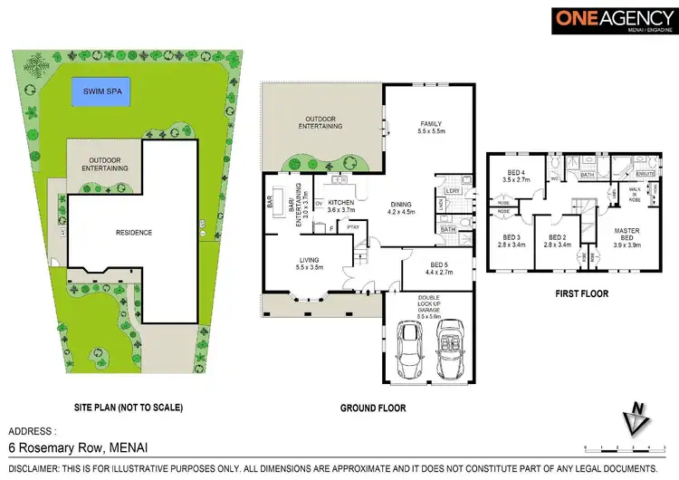 Floorplan of Homely house listing, 6 Rosemary Row, Menai NSW 2234