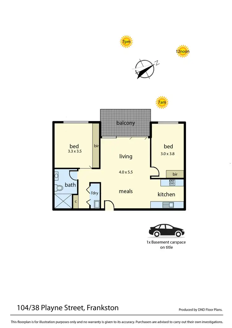 Floorplan of Homely apartment listing, 104/38 Playne Street, Frankston VIC 3199