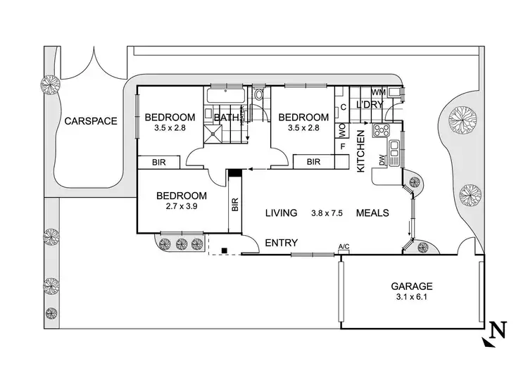 Floorplan of Homely house listing, 5/13 Deutgam Street, Werribee VIC 3030