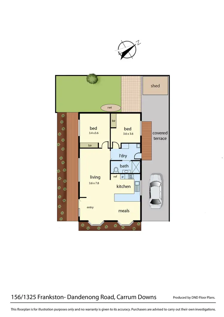 Floorplan of Homely unit listing, 156/1325 Frankston-Dandenong Road, Carrum Downs VIC 3201