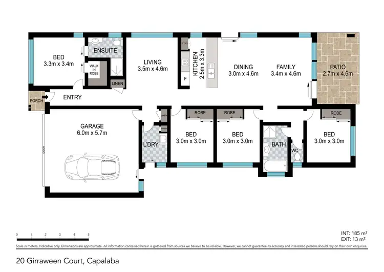 Floorplan of Homely house listing, 20 Girraween Crescent, Capalaba QLD 4157