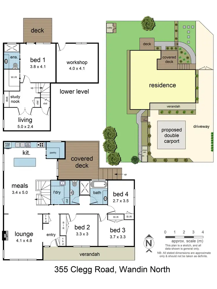 Floorplan of Homely house listing, 355 Clegg Road, Wandin North VIC 3139