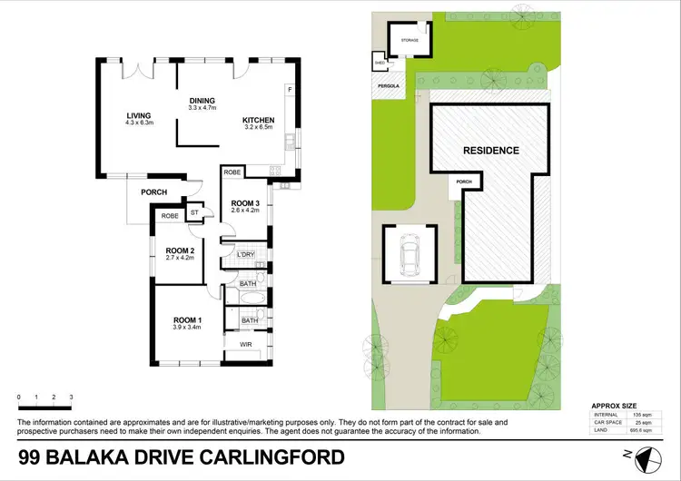 Floorplan of Homely house listing, 99 Balaka Drive, Carlingford NSW 2118