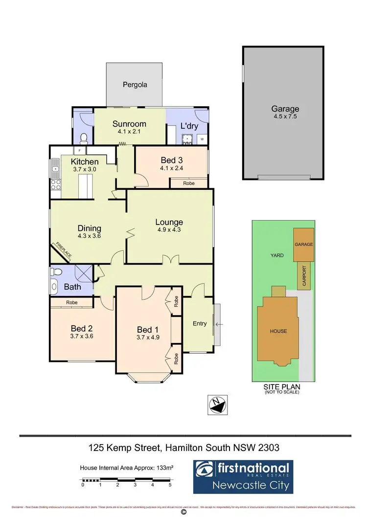 Floorplan of Homely house listing, 125 Kemp Street, Hamilton South NSW 2303