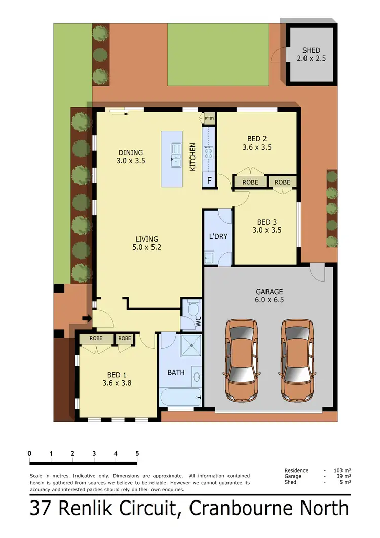 Floorplan of Homely house listing, 37 Renlik Circuit, Cranbourne North VIC 3977