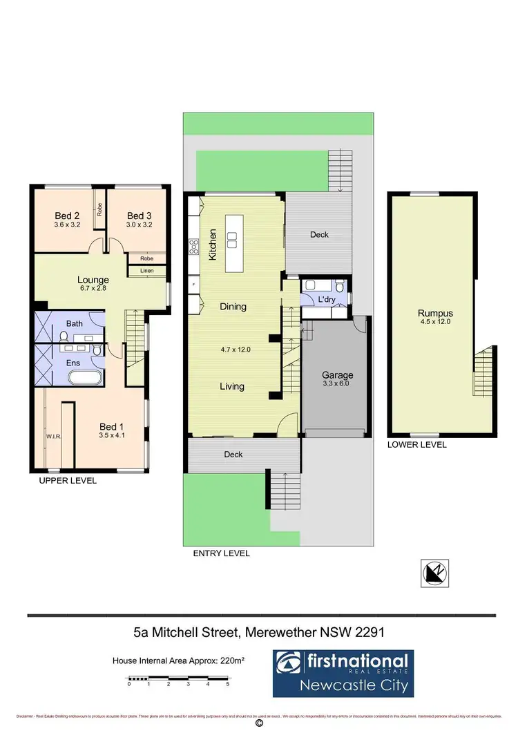 Floorplan of Homely townhouse listing, 5A Mitchell Street, Merewether NSW 2291