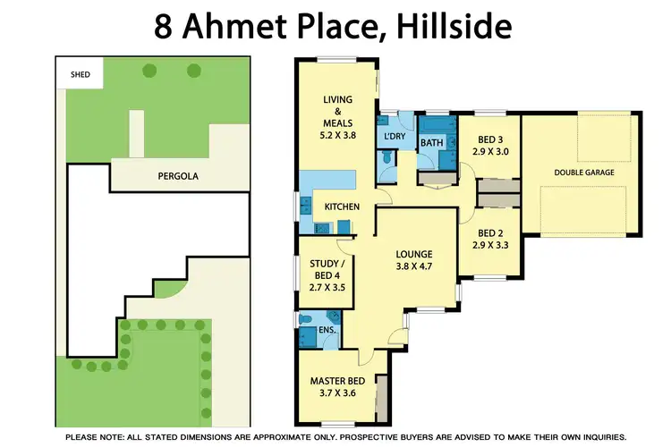 Floorplan of Homely house listing, 8 Ahmet Place, Hillside VIC 3037