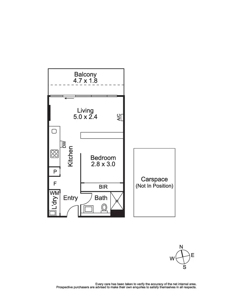 Floorplan of Homely apartment listing, 203/35 Arden Street, North Melbourne VIC 3051