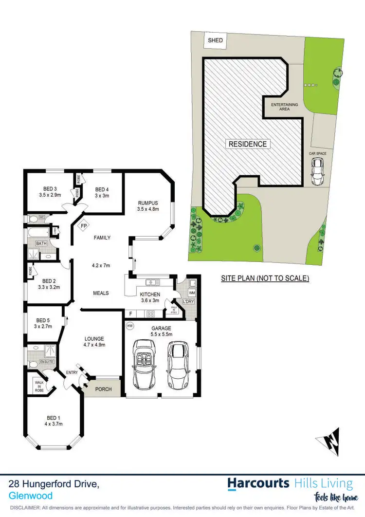 Floorplan of Homely house listing, 28 Hungerford Drive, Glenwood NSW 2768
