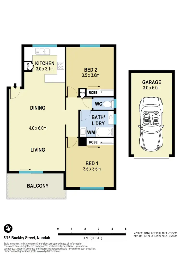 Floorplan of Homely unit listing, 5/16 Buckby Street, Nundah QLD 4012