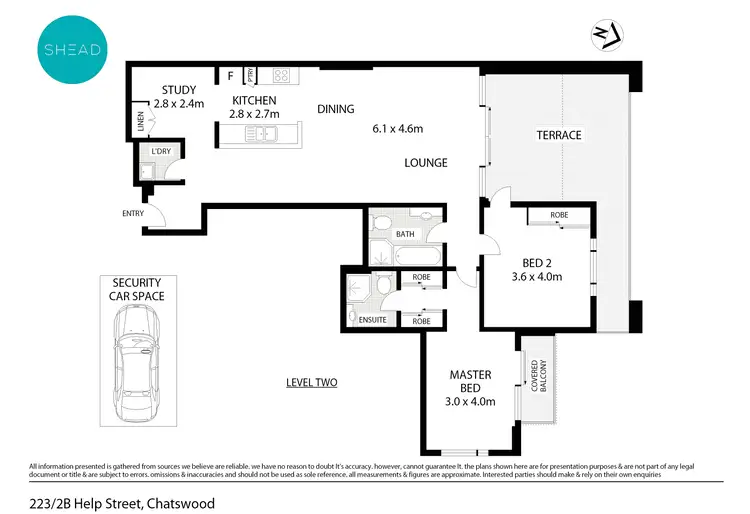 Floorplan of Homely apartment listing, 223/2B Help Street, Chatswood NSW 2067