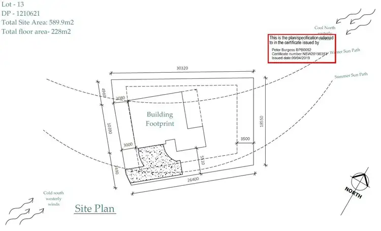 Floorplan of Homely land listing, Level 13, LOT 13 Caliope Street, Kiama NSW 2533