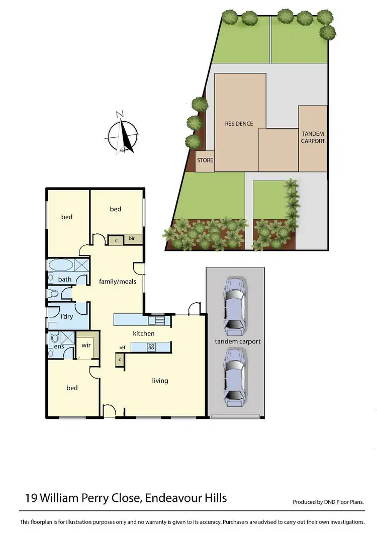 Floorplan of Homely house listing, 19 William Perry Close, Endeavour Hills VIC 3802