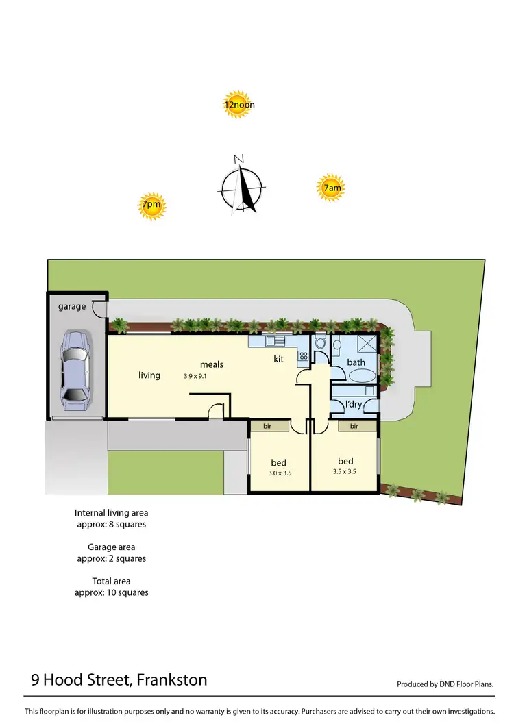Floorplan of Homely unit listing, 9 Hood Street, Frankston VIC 3199