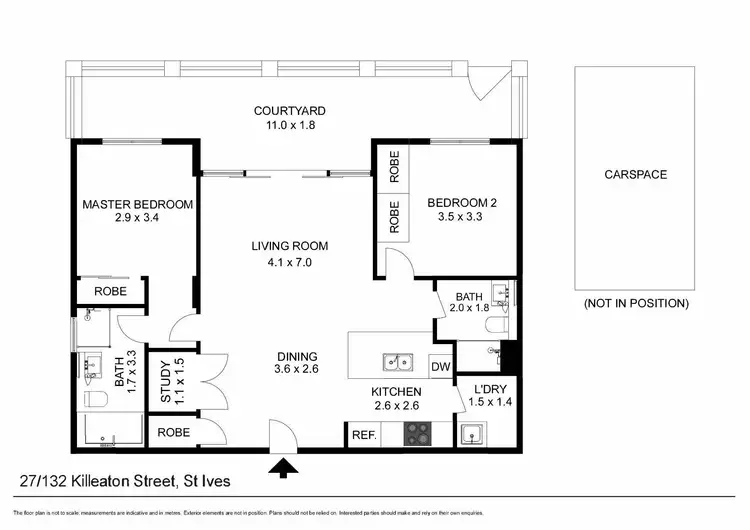 Floorplan of Homely apartment listing, 27/132 Killeaton Street, St Ives NSW 2075