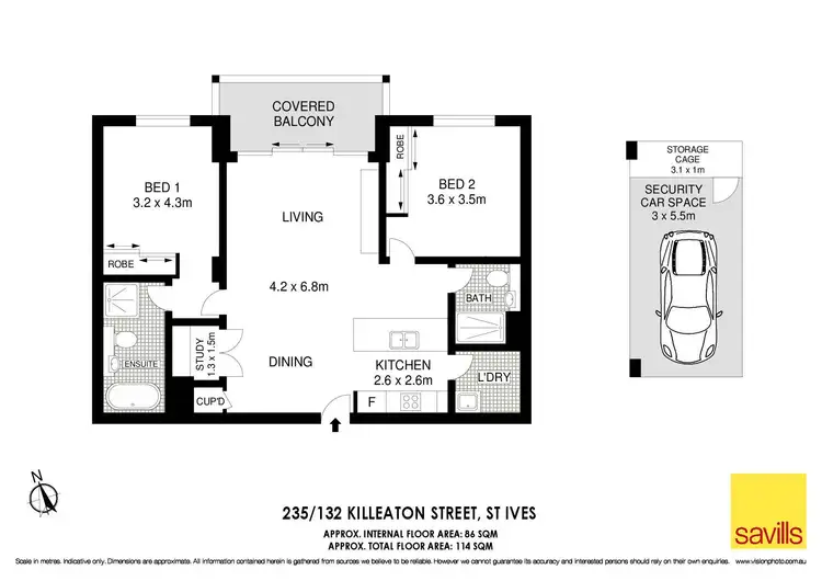 Floorplan of Homely unit listing, 235/132-138 Killeaton Street, St Ives NSW 2075