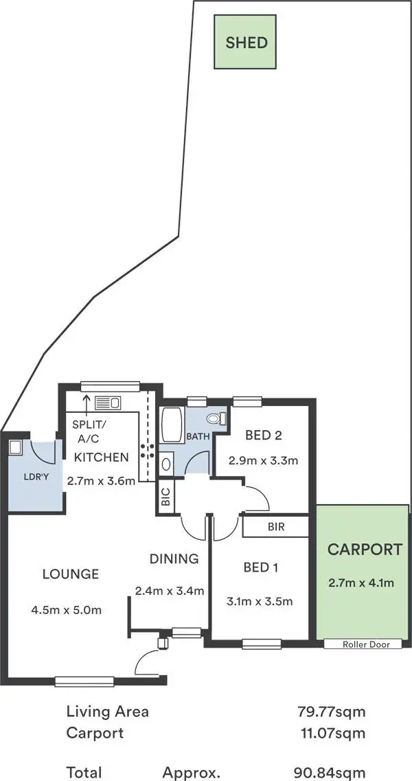 Floorplan of Homely unit listing, 8/21 Jessie Road, Kensington Park SA 5068