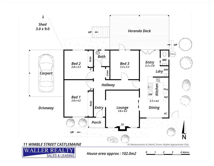 Floorplan of Homely house listing, 11 Wimble Street, Castlemaine VIC 3450