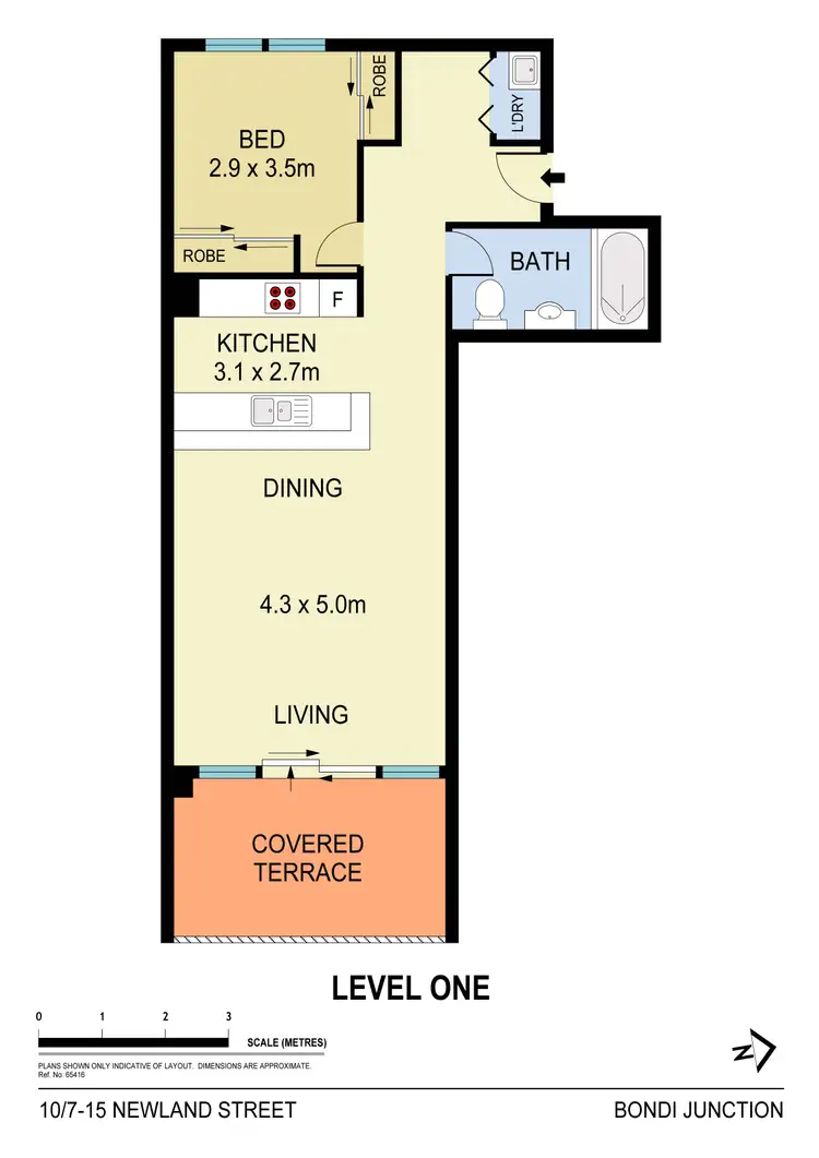 Floorplan of Homely apartment listing, 10/7-15 Newland Street, Bondi Junction NSW 2022