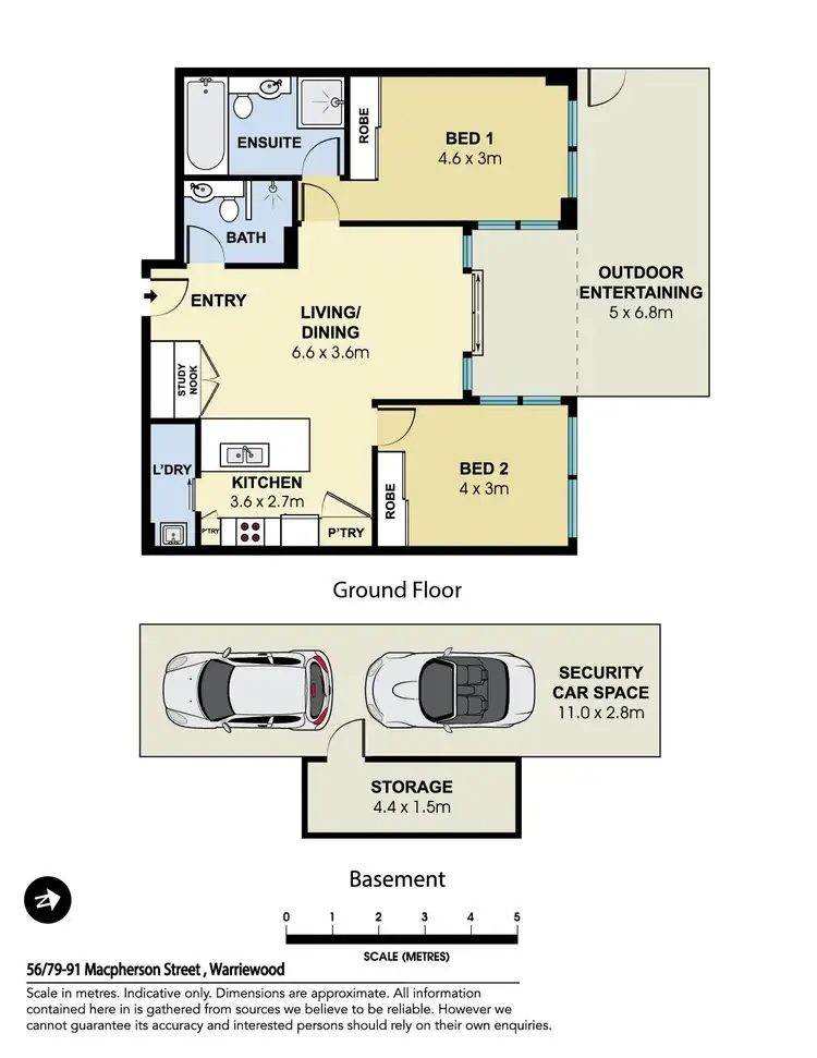 Floorplan of Homely apartment listing, 56/79-91 Macpherson Street, Warriewood NSW 2102