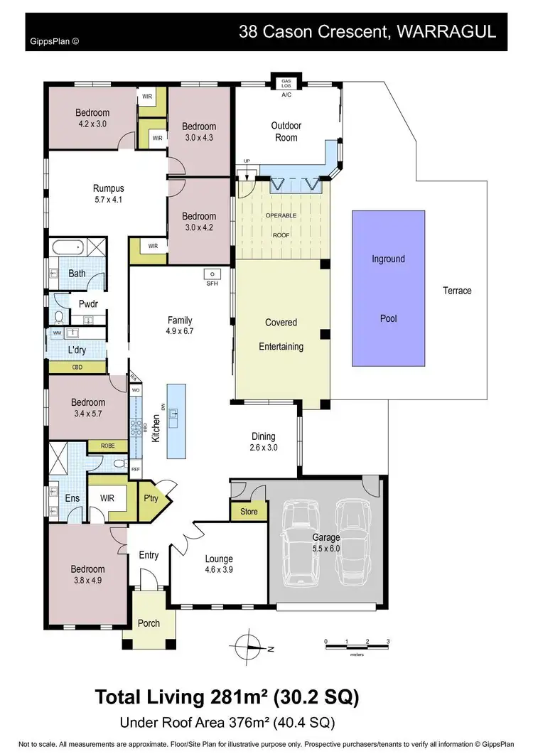 Floorplan of Homely house listing, 38 Cason Crescent, Warragul VIC 3820