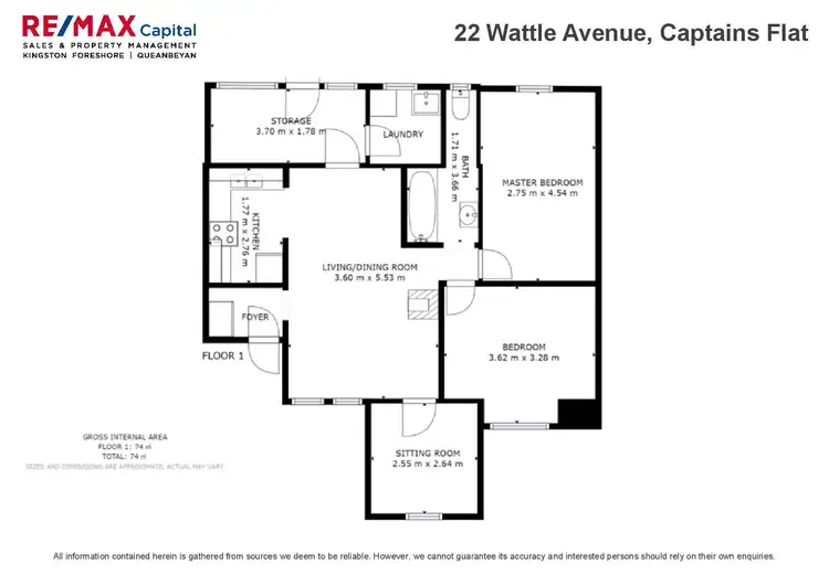 Floorplan of Homely house listing, 22 Wattle Avenue, Captains Flat NSW 2623