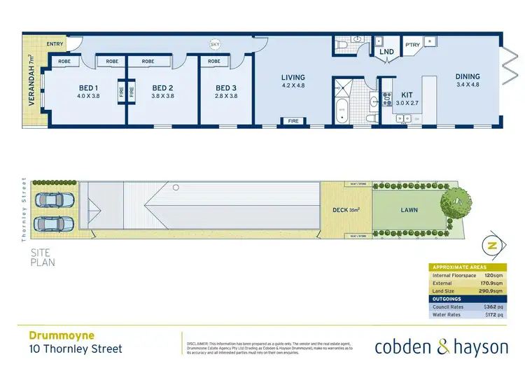 Floorplan of Homely house listing, 10 Thornley Street, Drummoyne NSW 2047