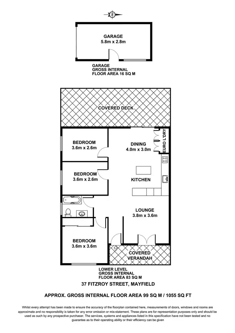 Floorplan of Homely house listing, 37 Fitzroy Street, Mayfield NSW 2304
