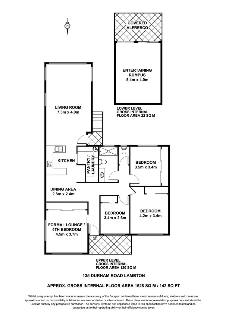 Floorplan of Homely house listing, 135 Durham Road, Lambton NSW 2299